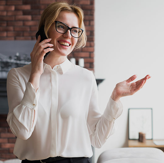 Lady on the phone